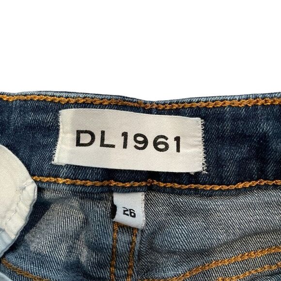 DL1961 Jeans Chrissy Trimtone Skinny Incognito Medium Blue Women's 26 Mid-Rise - Picture 6 of 12